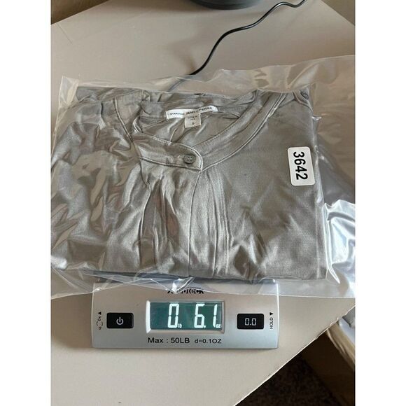 Standard James Perse Tissue Button Up Front Pockets Cardigan Gray Womens 0 XS - Picture 10 of 10